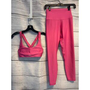 Alo Yoga High-Waist Airlift Leggings and Strength Bra Size XS